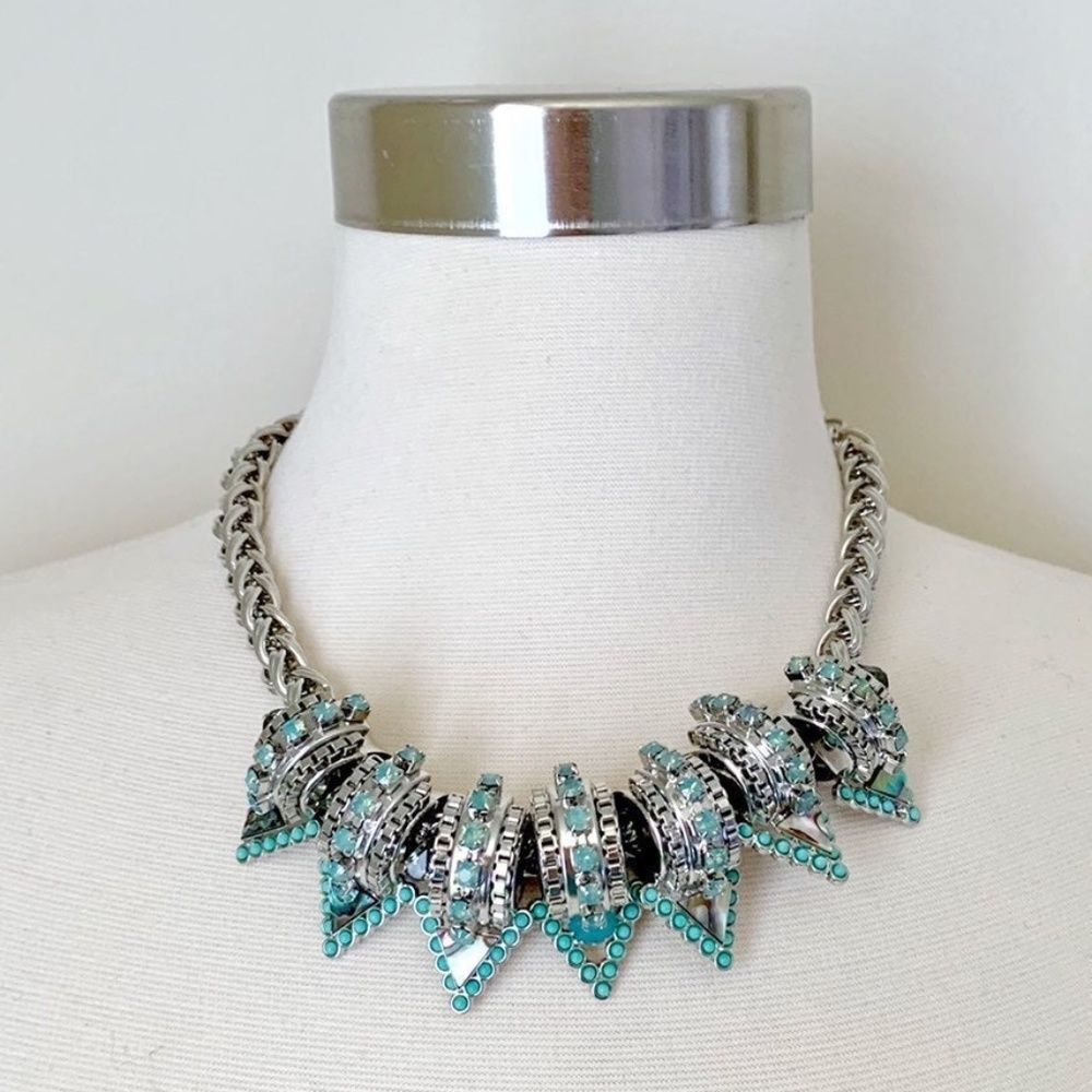 New Elizabeth Cole Swarovski Stone Silve